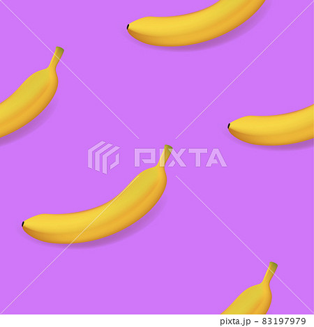 バナナ 壁紙 シンプル 柄のイラスト素材