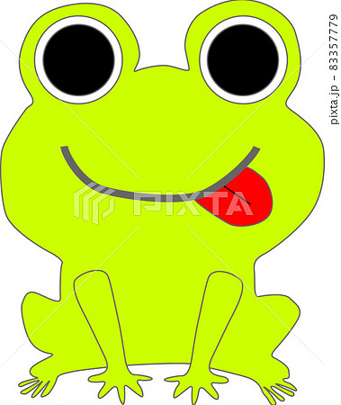 ニホンアマガエルのイラスト素材