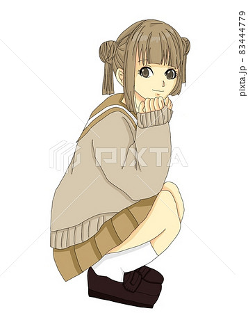 ギャル 女の子のイラスト素材