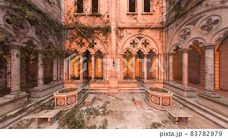 洋館のイラスト素材