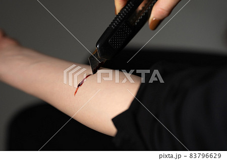 リスカの写真素材