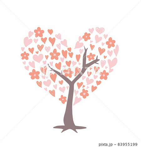 Love tree. Valentines day card for your design - Stock Illustration  [73063713] - PIXTA