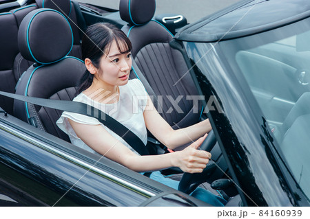 運転下手の写真素材