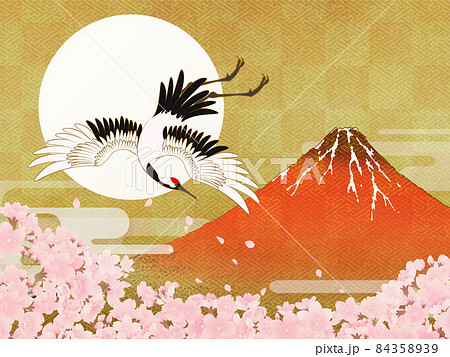 掛軸の中を飛ぶ丹頂鶴 - 日本の美 | もさくの浮世絵はじめました。