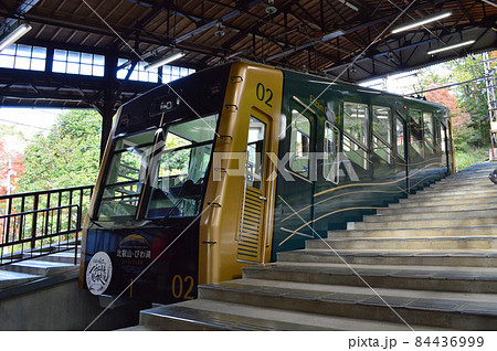 ケーブル八瀬駅の写真素材