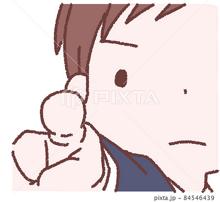 無表情のイラスト素材