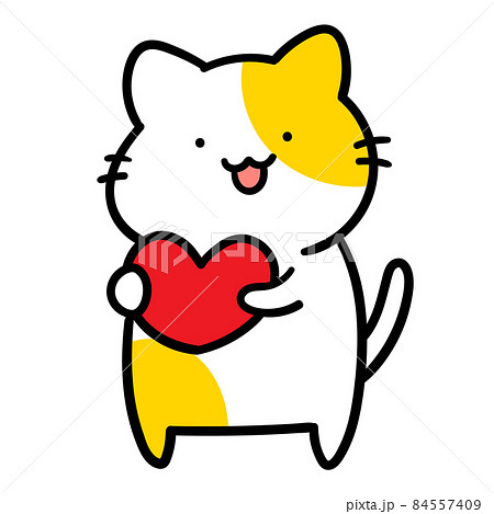 ゆるい猫のイラスト素材