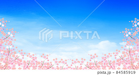 桜 かっこいい 背景 イラストのイラスト素材