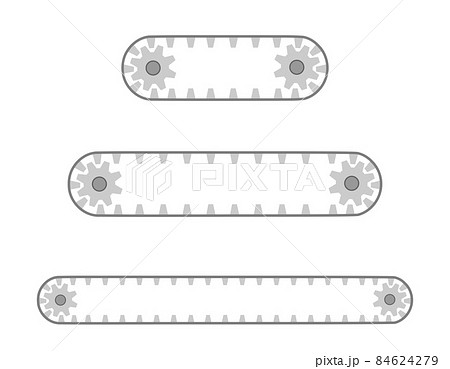 ベルトコンベヤのイラスト素材