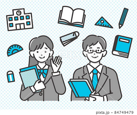 小学校入学のイラスト素材