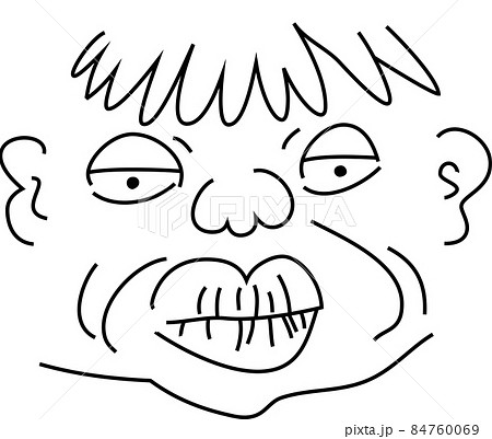 おじさん 男 面白いのイラスト素材
