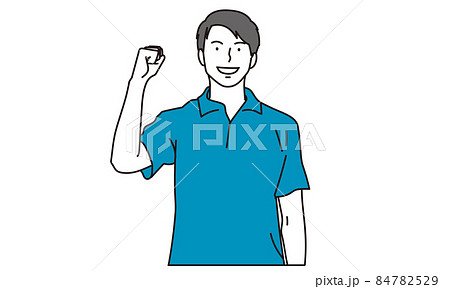 Short-sleeved baseball shirt / T-shirt template - Stock Illustration  [70016363] - PIXTA