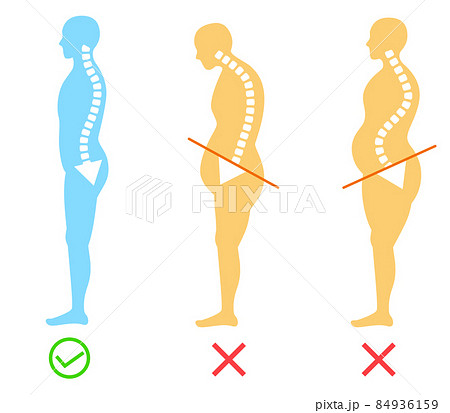 全身前のイラスト素材