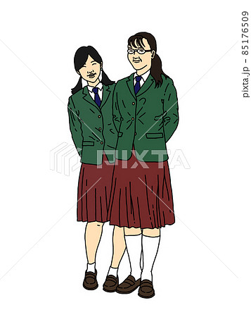 手を組むのイラスト素材