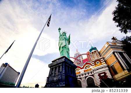 海外 ラスベガス 自由の女神 北アメリカの写真素材