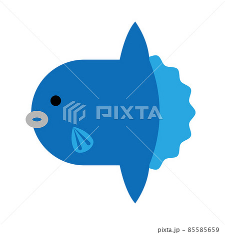 マンボウ イラスト かわいいの写真素材