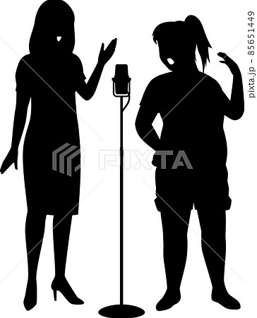 コンビ ベクター 漫才師 お笑い芸人のイラスト素材