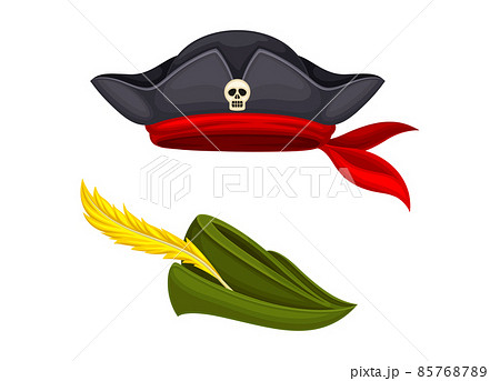 海賊 帽子のイラスト素材