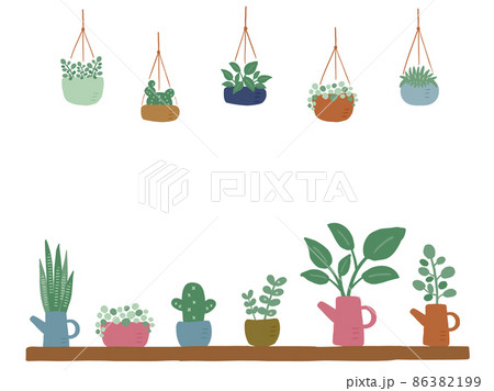 多肉植物のイラスト素材