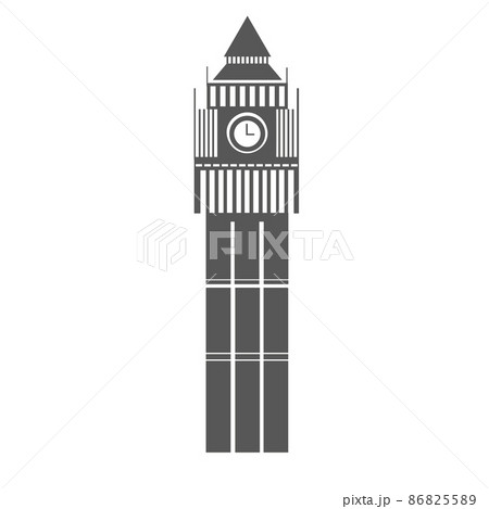時計塔のイラスト素材