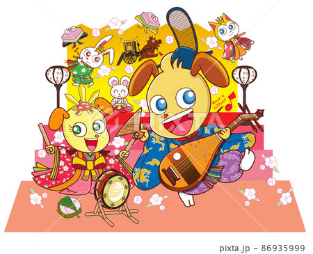 牛車のイラスト素材