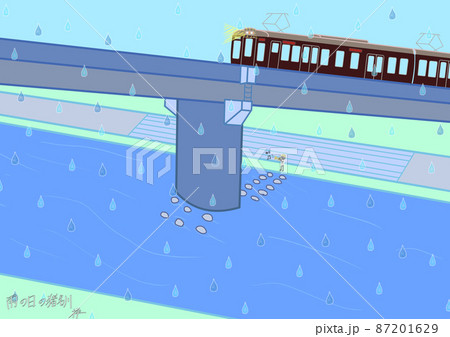 阪急電車のイラスト素材