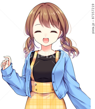 萌えキャラ 笑顔の写真素材 - PIXTA, 画像サイズ:391x450