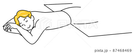 うつ伏せのイラスト素材集 ピクスタ