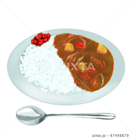 カレーライスのイラスト素材