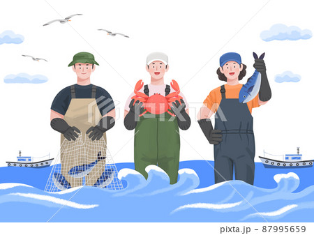 漁業のイラスト素材