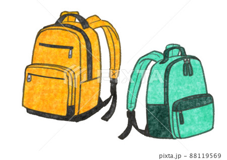 防災バッグのイラスト素材