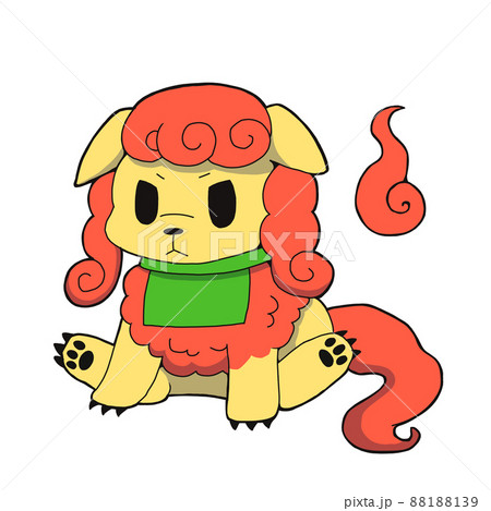 狛犬 かわいいのイラスト素材