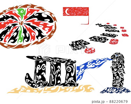 マーライオンのイラスト素材集 ピクスタ