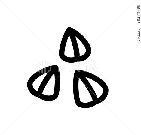 蕎麦の実のイラスト素材