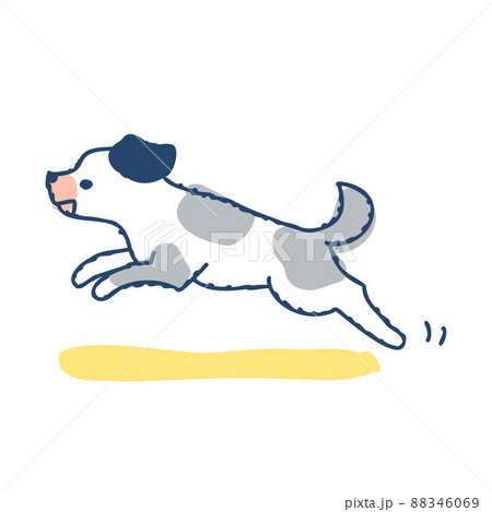 犬 動物 イラスト 横向きの写真素材 犬 動物 イラスト 横向きの写真素材