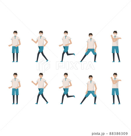 酸素マスクのイラスト素材