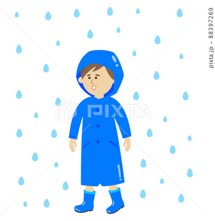 梅雨入りのイラスト素材