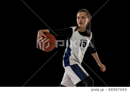 女子バスケ かっこいいの写真素材 女子バスケ かっこいいの写真素材