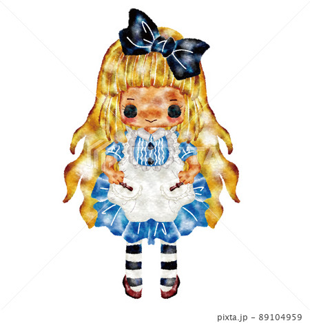 ロリータファッションのイラスト素材