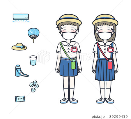園服のイラスト素材