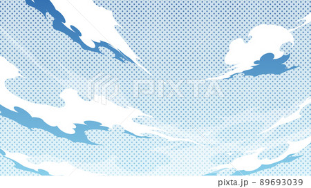空 青空 アニメ アニメ背景のイラスト素材