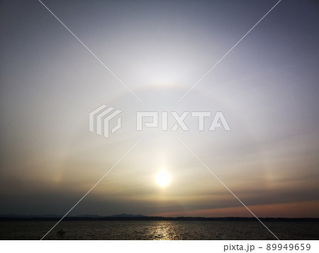 プリズム現象の写真素材