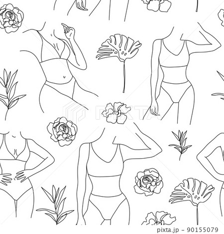 Hand Drawn Women's Bra Sketch Symbol isolated - Stock Illustration  [75645478] - PIXTA