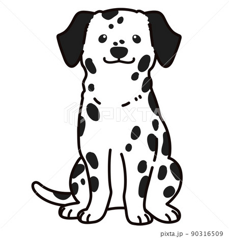 ダルメシアンのイラスト素材