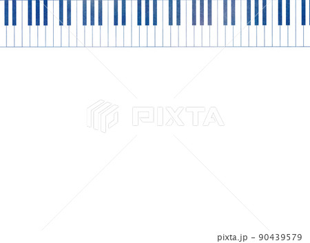 鍵盤 ピアノ イラスト シンプルのイラスト素材