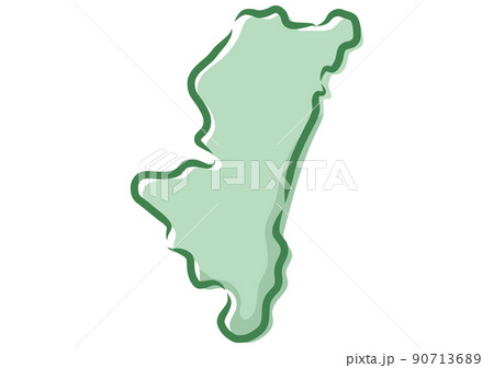 宮崎県のイラスト素材