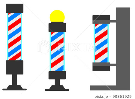 サインポール 理髪店回転灯 緑白 稼働品 理容室 サイン ポール 床屋 昭和