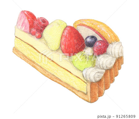 いちごタルトのイラスト素材