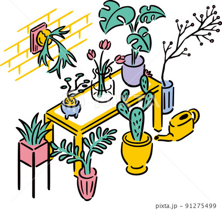 売り場 イラストの写真素材