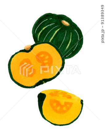 かぼちゃ畑のイラスト素材
